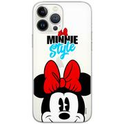 Etui i futerały do telefonów - Etui Disney dedykowane do Iphone 5/5S/SE, wzór: Minnie 027 Etui częściowo przeźroczyste, oryginalne i oficjalnie licencjonowane - miniaturka - grafika 1