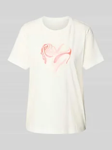 T-shirt o kroju regular fit z czystej bawełny - Koszulki i topy damskie - miniaturka - grafika 1