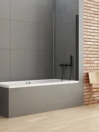 Parawany nawannowe - Parawan Nawannowy 60X140 Uniwersalny New Trendy New Soleo Black P-0069 - miniaturka - grafika 1