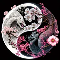 Rękodzieło - TEMU Zestaw do Malowania Diamentami JOZYSH DIY 5D - Duży 15.7"x15.7" Yin Yang Tai Chi Smok, Okrągłe Akrylowe Kamienie Sztuki, Kwiat Wiśni & Wściekły - miniaturka - grafika 1