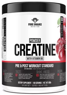 Fire Snake Creatine B6 Powder 600 g Jar Apple (5903268530959) - Kreatyna - miniaturka - grafika 1