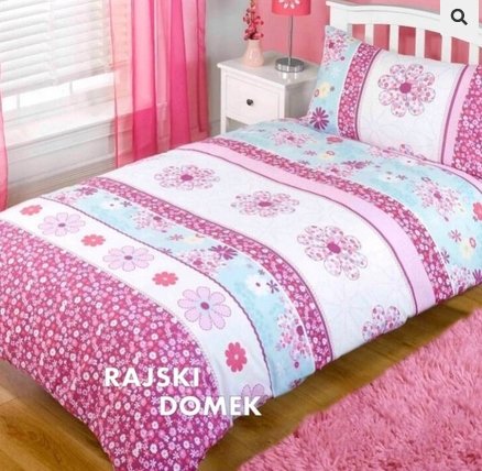 Pościel dziecięca Kwiaty Kwiatki Łąka II gat Komplet pościeli 140x200