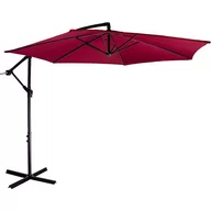 Parasole ogrodowe - STILISTA Parasol Ø 3 m, 180 g/m2, czerwony + pokrowiec - miniaturka - grafika 1