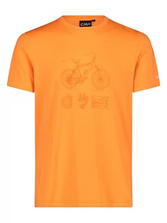 Koszulki sportowe męskie - CMP Koszulka funkcyjna w kolorze pomarańczowym - grafika 1