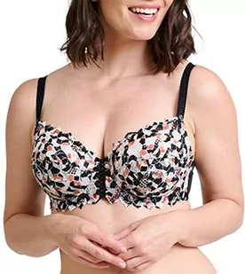 Sans Complexe Damski biustonosz Arum Mosaic 709212 klasyczny z fiszbinami, nadruk graficzny, czarny, 85F - Biustonosze - miniaturka - grafika 1