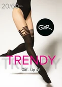 Rajstopy - Rajstopy Girl Up 48 20/60 Den Daino-Nero (beżowo-Czarny) (Rozmiar 2) - miniaturka - grafika 1