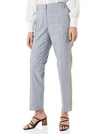 Spodnie damskie - Atelier GARDEUR Damskie spodnie Iset, Niebieski (niebiesko-beżowo-w kratkę 65), 36 - miniaturka - grafika 1