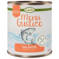 Mokra karma dla psów - Lukullus Menu Gustico, łosoś z marchewką, lucerną i szpinakiem - 6 x 800 g - miniaturka - grafika 1