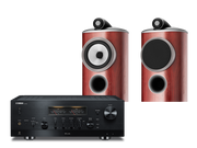 Zestawy stereo - Yamaha R-N2000A (czarny) + 805 D4 (rosenut) - miniaturka - grafika 1