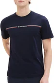 Koszulki męskie - T-Shirt Bawełniany Męski Tom Tailor 1037803 Granatowy M - miniaturka - grafika 1
