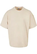 Koszulki męskie - Urban Classics Męski t-shirt Ultra Heavy Oversized Tee, Whitesand, 4XL - miniaturka - grafika 1