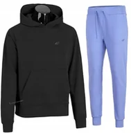 Spodnie sportowe damskie - 4F DAMSKI DRES BAWEĹNA KOMPLET BLUZA SPODNIE / rozm XL - miniaturka - grafika 1