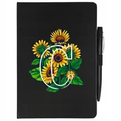 Notesy i bloczki - NOTES PLANER+ DŁUGOPIS A5 SŁONECZNIK IMIĘ Mix Wzor - miniaturka - grafika 1