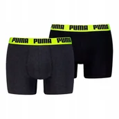 Majtki damskie - Puma Bokserki Męskie Majtki Boxer 2P Czarne/Grafitowe R.M - miniaturka - grafika 1