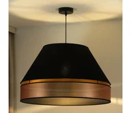 Lampy sufitowe - Duolla - Żyrandol na lince COPPER SHINY 1xE27/15W/230V śr. 60 cm czarny/miedziany - miniaturka - grafika 1