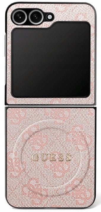 Etui Guess 4G Classic MagSafe do Samsung Galaxy Z Flip7 różowy