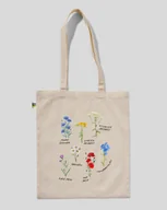 Torby i wózki na zakupy - Torba bawełniana na zakupy KWIATY POLNE - miniaturka - grafika 1