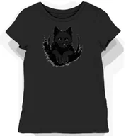 Koszulki i topy damskie - Koszulka damska czarna z motywem symbolu Shiba Inu XL - miniaturka - grafika 1