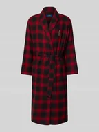 Szlafroki męskie - Szlafrok z paskiem w talii - miniaturka - grafika 1