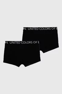 United Colors of Benetton bokserki dziecięce 2-pack kolor czarny - Majtki dla dzieci - miniaturka - grafika 1