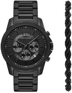 Zegarek Zegarek Armani Exchange AX7163SET Chronograph Black - Zegarki męskie - miniaturka - grafika 1