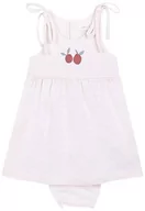 Sukienki - Gocco Sukienka dla dziewczynki Vestido Bordados Naranjas, jasnoróżowy, 12 Miesiące - miniaturka - grafika 1