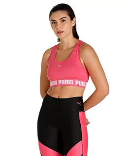 Biustonosze - PUMA Damski biustonosz sportowy Mid Impact Strong Bra, Różowy zachód słońca, XS - grafika 1