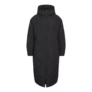 JACK&JONES JXSIENNA Pikowana kurtka damska z kapturem OTW SN, czarna, S, Schwarz, S - Kurtki damskie - miniaturka - grafika 1