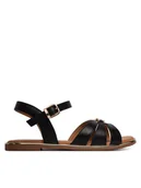 Buty dla dziewczynek - Tommy Hilfiger Sandały T3A2-34280-0326 M Czarny - miniaturka - grafika 1