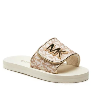 Klapki MICHAEL KORS KIDS MK100946 Beżowy - Buty dla dziewczynek - miniaturka - grafika 1