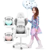 Fotele gamingowe - Fotel Gamingowy Hell's Chair Rainbow KIDS Individual - miniaturka - grafika 1