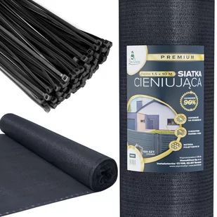 Gruba siatka cieniująca maskująca na ogrodzenie 1,5x10m - Ogrodzenia - miniaturka - grafika 1