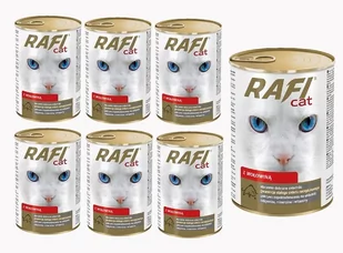 Rafi Classic Cat z Wołowiną w Sosie Puszka 24x415g - Mokra karma dla kotów - miniaturka - grafika 1