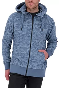 Alife and Kickin TrasherAK F męska bluza dresowa, bluza na czas wolny, bluza z zamkiem błyskawicznym, S-XXXL, ciemnoniebieska melanż, L, niebieski (Nightblue) - Bluzy męskie - miniaturka - grafika 1