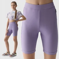 Legginsy - 4F LEGGINSY KOLARKI DZIANINOWE DZIEWCZĘCE SS24 - miniaturka - grafika 1