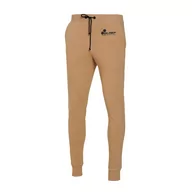 Spodnie sportowe męskie - Męskie spodnie dresowe Olimp - Men Pants Gold Series beżowe-XXL - miniaturka - grafika 1