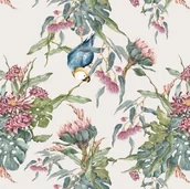 Wyposażenie pokoiku dziecięcego - Tapeta Tropical Parrots - miniaturka - grafika 1