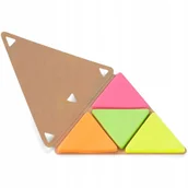Gadżety  do biura - KARTECZKI SAMOPRZYLEPNE trójkątne MEMO kolorowe - miniaturka - grafika 1
