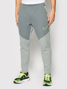 Nike Spodnie dresowe Therma-Fit DD2108 Szary Regular Fit - Spodnie sportowe męskie - miniaturka - grafika 1