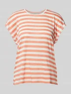 Koszulki i topy damskie - T-shirt w paski - miniaturka - grafika 1