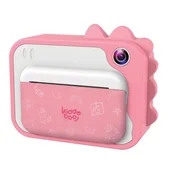 Aparaty natychmiastowe - Aparat natychmiastowy KIDDOBOO P80 Różowy - miniaturka - grafika 1