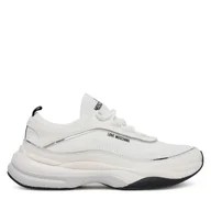 Sneakersy damskie - Sneakersy LOVE MOSCHINO JA15475G0MIY210A Biały - miniaturka - grafika 1