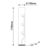 Lampy stojące - Lampa stojąca natura z lnianym kloszem - miniaturka - grafika 1