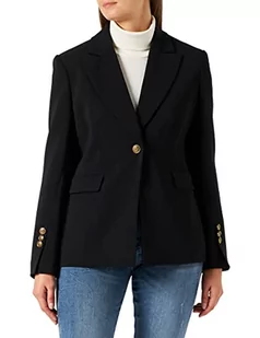 PINKO Damska kurtka Evelina Stretch Blazer, Z99_czarna limuzyna, 44 - Kurtki damskie - miniaturka - grafika 1
