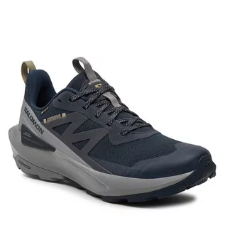 Buty trekkingowe męskie - Trekkingi Salomon Elixir Activ Gore-Tex L47455800 Carbon / Sharkskin / Slate Green - grafika 1