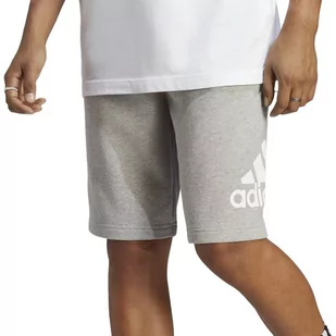 Spodenki adidas Essentials Big Logo French Terry IC9403 - szare - Spodnie sportowe męskie - miniaturka - grafika 1