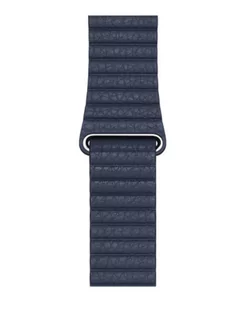 Pasek do Apple Watch 45mm skórzany rozmiar M - niebieski - Akcesoria do smartwatchy - miniaturka - grafika 1