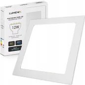 Lampy sufitowe - Panel plafon sufitowy Led Podtynkowy Kwadrat 12W 1080lm Nie mruga CCD Slim - miniaturka - grafika 1