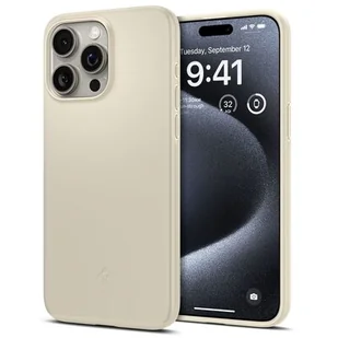 Etui Spigen Thin Fit do Apple iPhone 15 Pro Mute Beige - Pozostałe akcesoria do telefonów - miniaturka - grafika 1