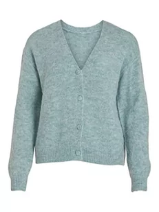 Vila Women's VIJAMINA Oversize L/S Knit kardigan-NOOS kurtka dzianinowa, turmalina/szczegóły: melanż, XS, Tourmaline/szczegóły: melanż, XS - Swetry damskie - miniaturka - grafika 1